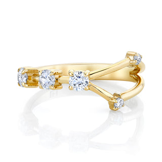 14k Prong Set Cancer Constellation Ring | Ready to Ship