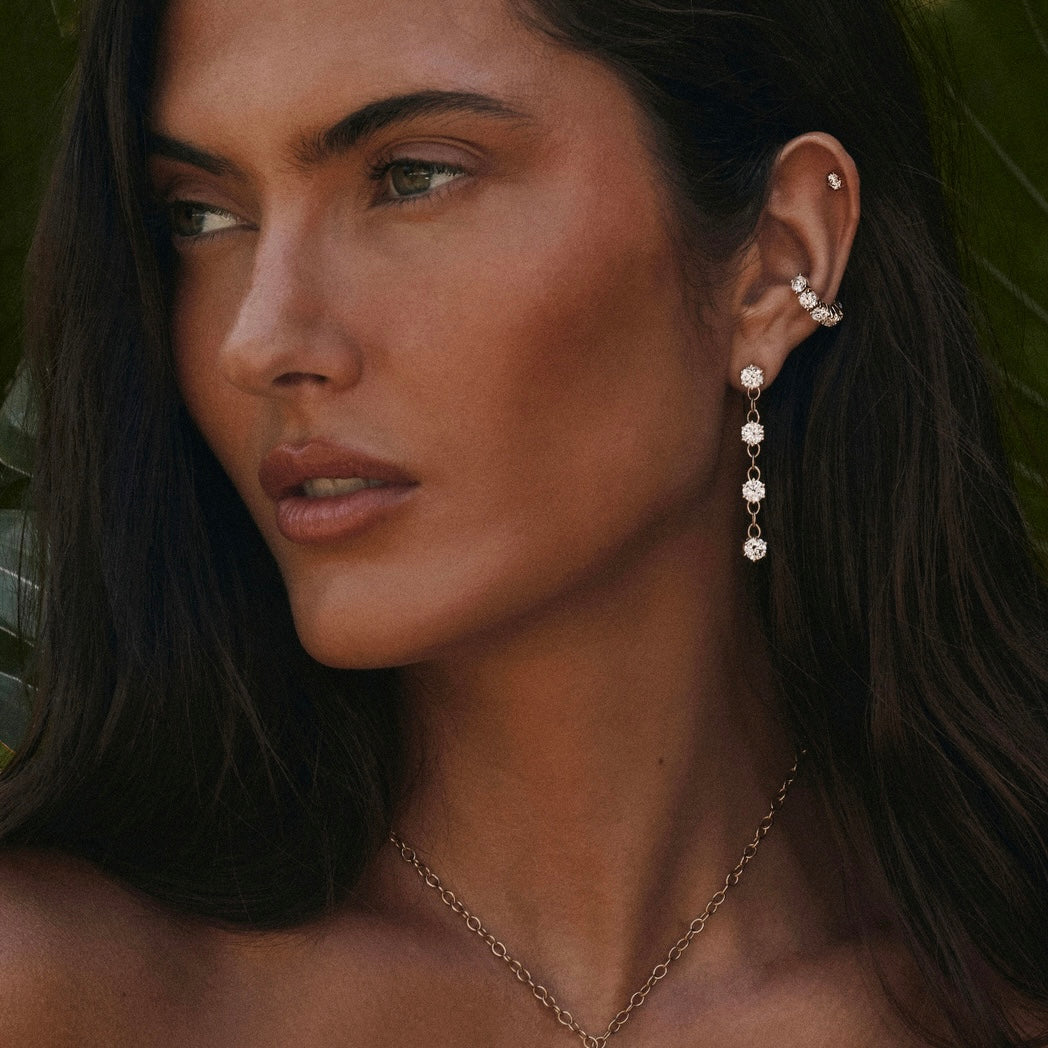 Diamond Ear Cuff by Logan Hollowell Jewelry
