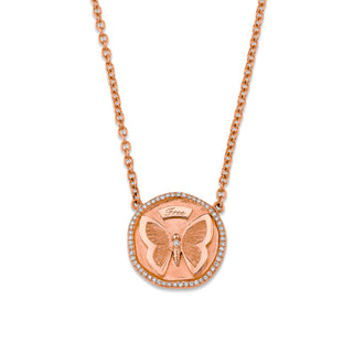 Metamorphosis Totem Necklace Rose Gold   by Logan Hollowell Jewelry