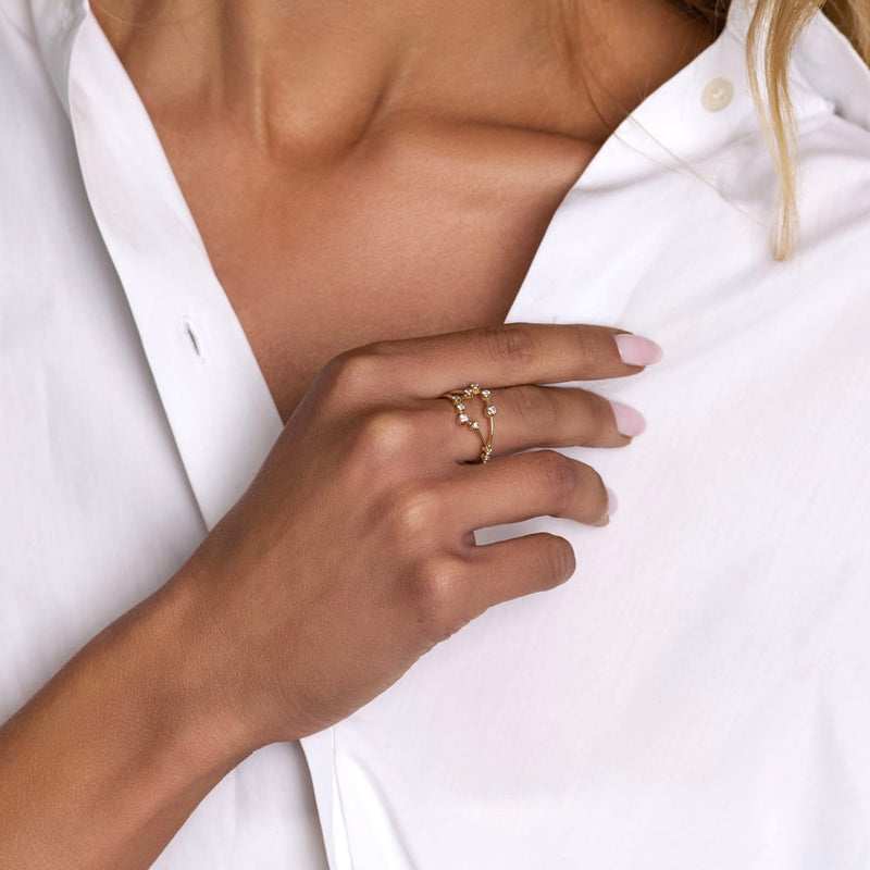 Capricorn Constellation Ring by Logan Hollowell Jewelry