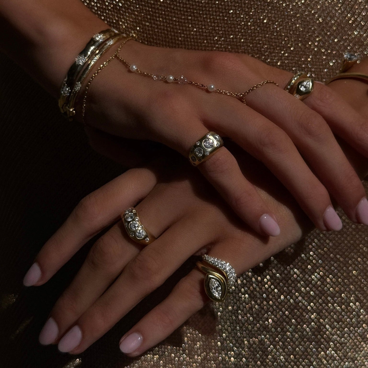 Sevenfold Cuff Bracelet by Logan Hollowell Jewelry