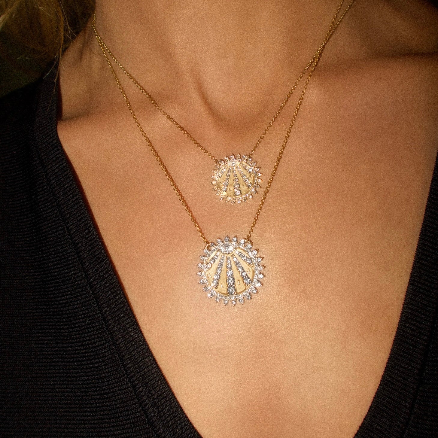 Petite "You Are My Sunshine" Diamond Necklace 2.0 by Logan Hollowell Jewelry