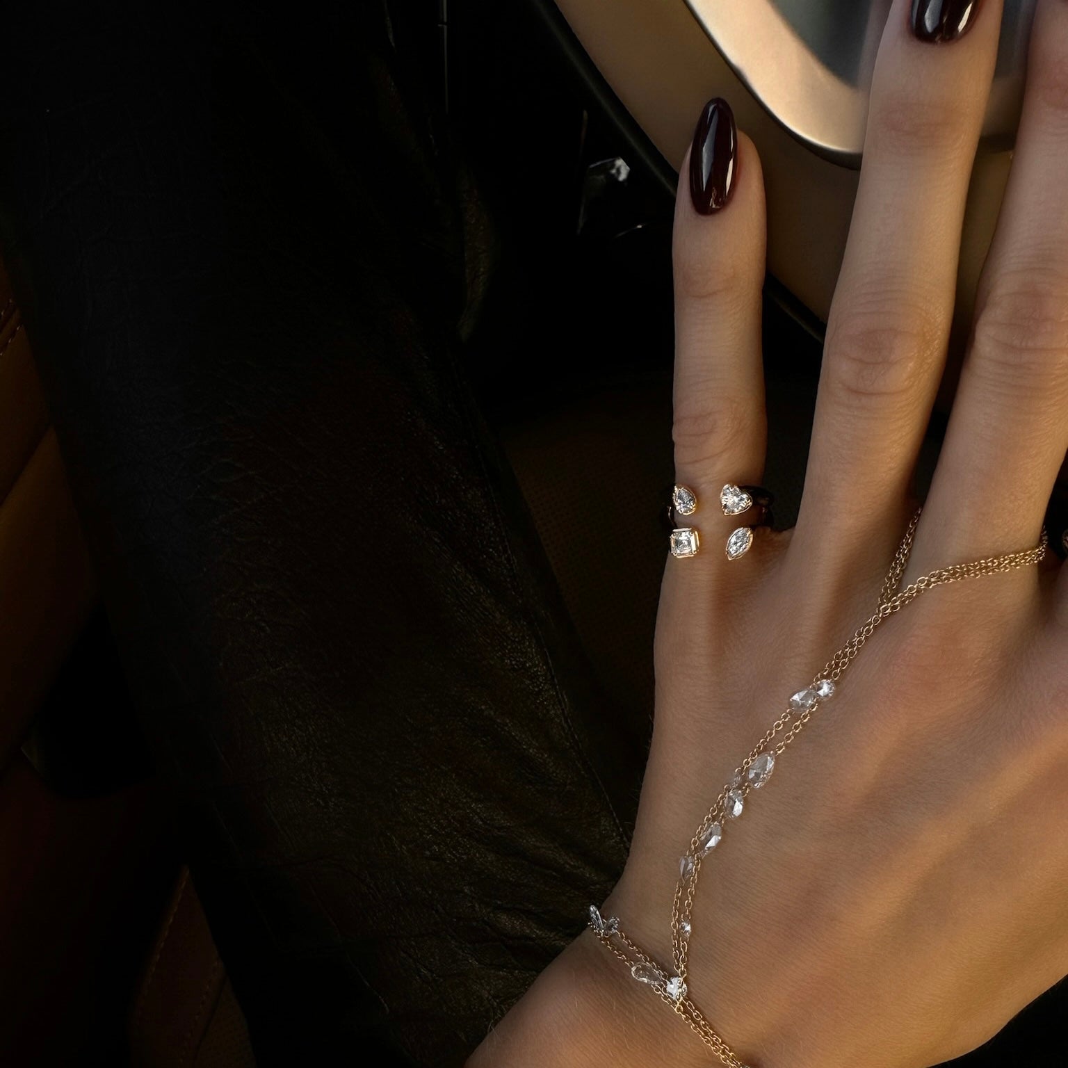 Petite Fortuna Diamond Ring by Logan Hollowell Jewelry