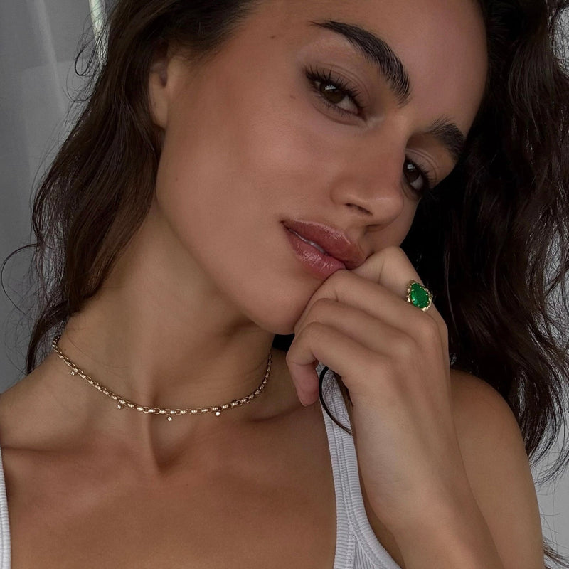 Baby Diamond Chain Gypsy Roma Choker | Ready to Ship by Logan Hollowell Jewelry