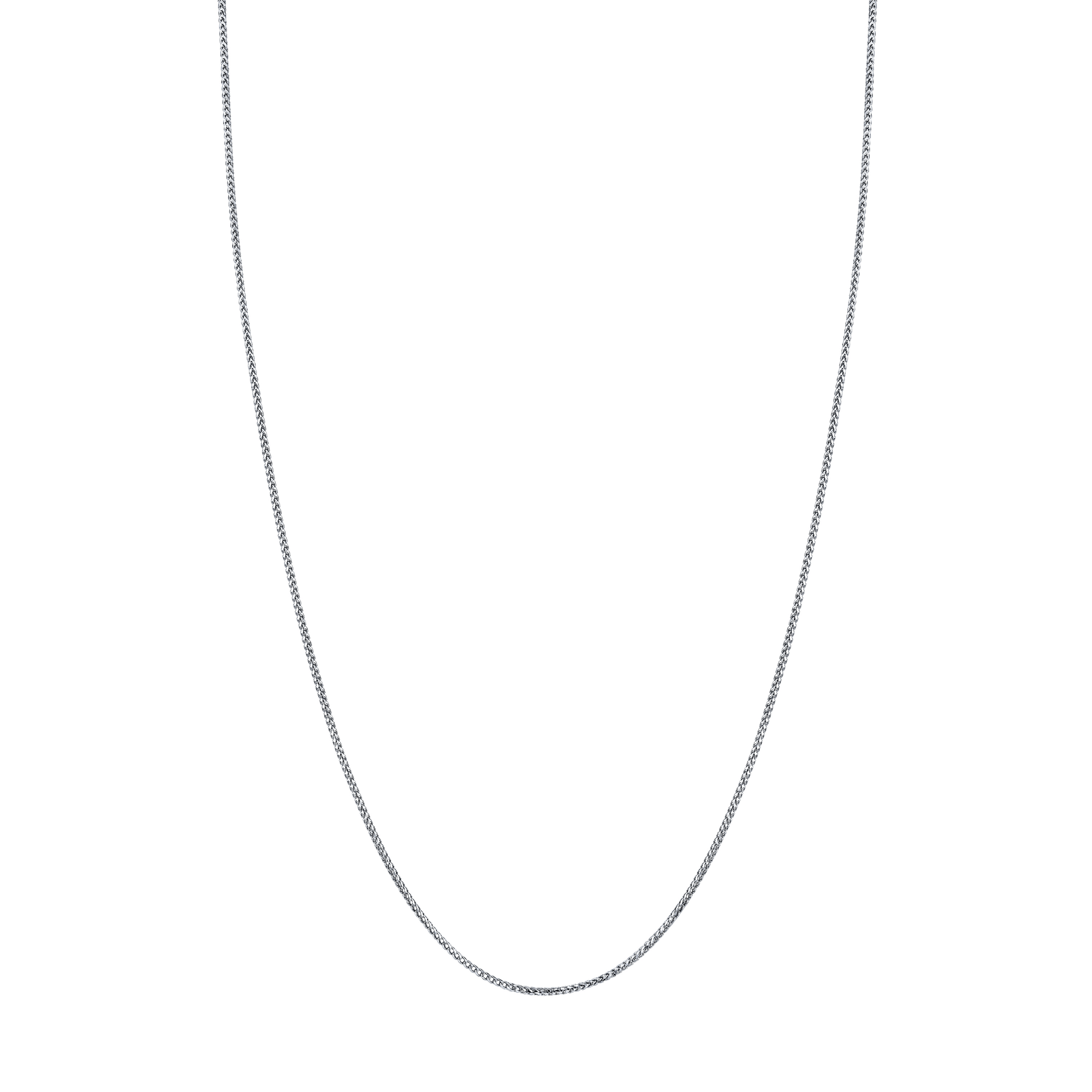Men's Mini Franco Chain White Gold 26" by Logan Hollowell Jewelry