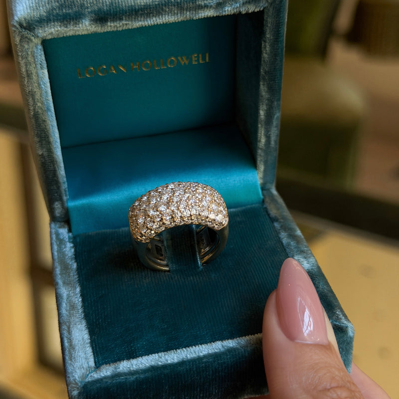 The Pavé Diamond Aura Sleeve 2.0 (Showroom Sample) by Logan Hollowell Jewelry