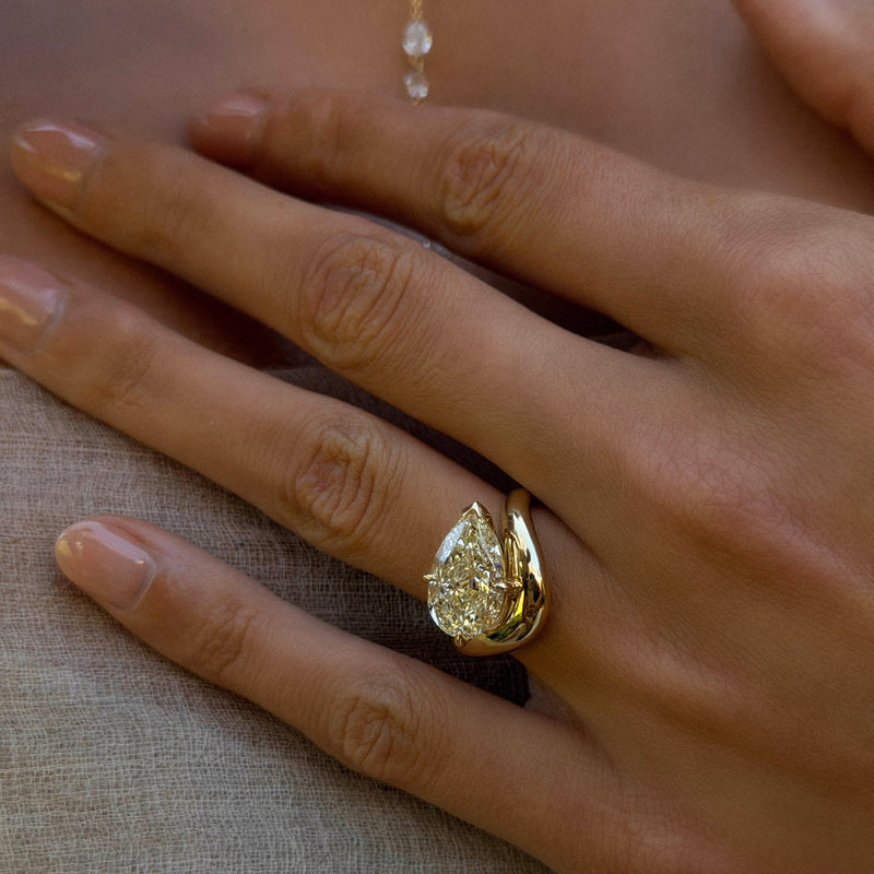 Enigma Floating Diamond Setting by Logan Hollowell Jewelry