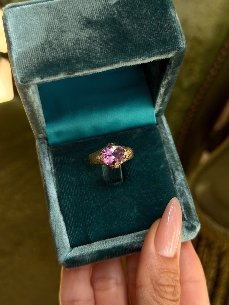 Queen 2.0 Rubellite Ring by Logan Hollowell Jewelry