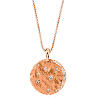 18k "Alchemist's Dream” Coin Necklace Rose Gold 16"  by Logan Hollowell Jewelry