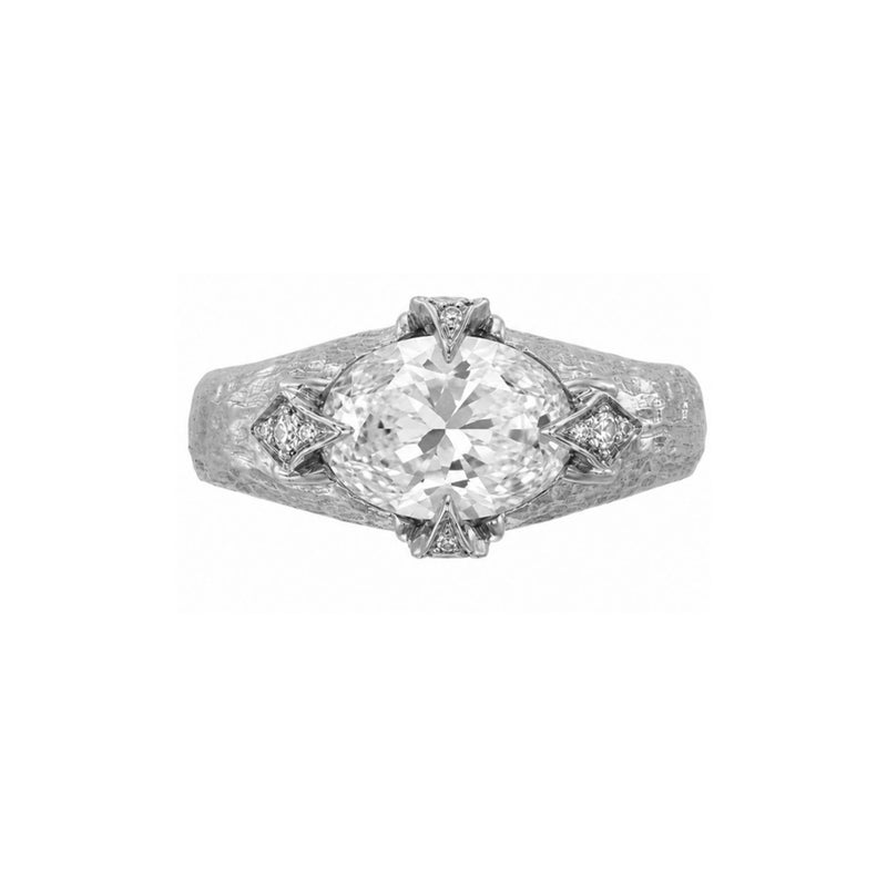 Queen 2.0 Diamond Ring White Gold 3 by Logan Hollowell Jewelry