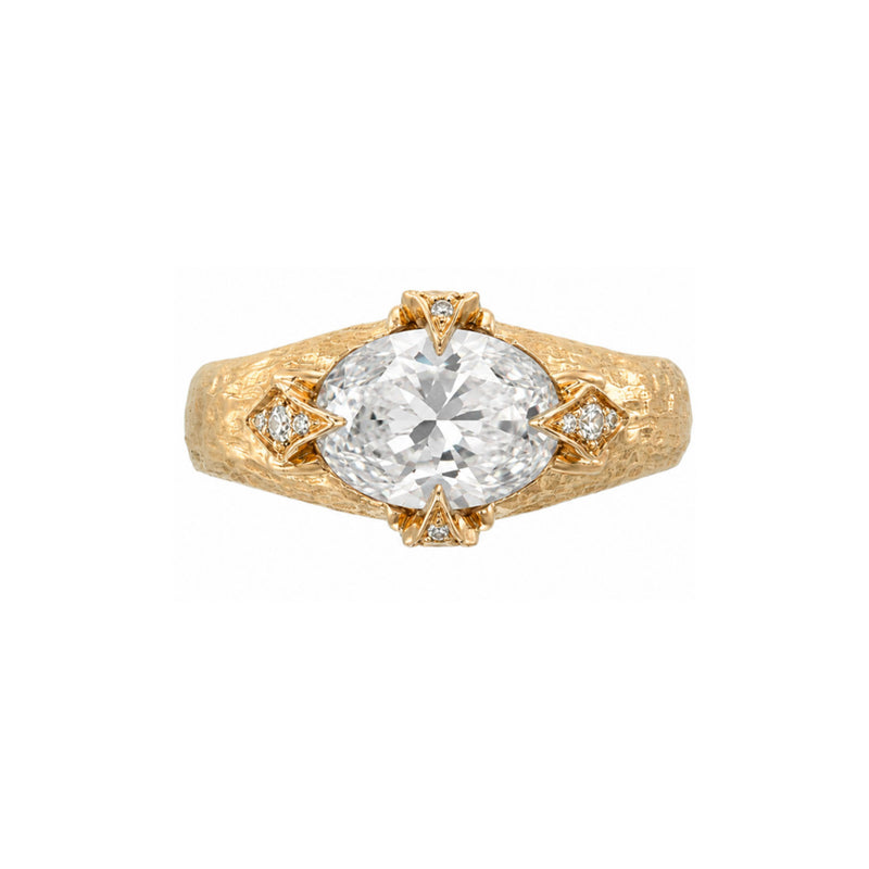 Queen 2.0 Diamond Ring Rose Gold 3 by Logan Hollowell Jewelry