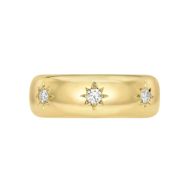 The Star Set Diamond Aura Sleeve Gen 5 - Lab-Created Yellow Gold 4 by Logan Hollowell Jewelry