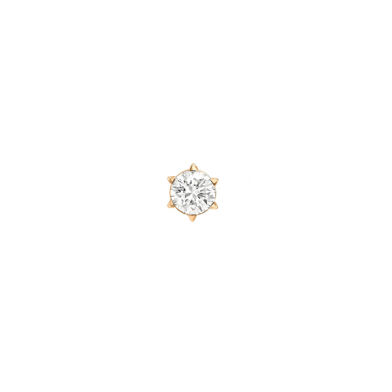 Petite Solar Flare Diamond Stud Earrings