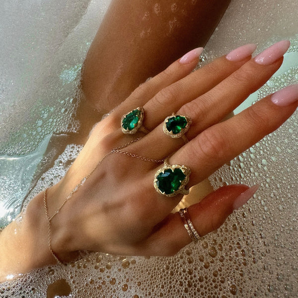 Sevenfold Diamond Stack Ring by Logan Hollowell Jewelry