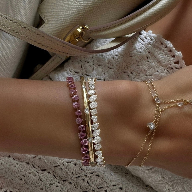Fortuna Diamond Tennis Bracelet by Logan Hollowell Jewelry