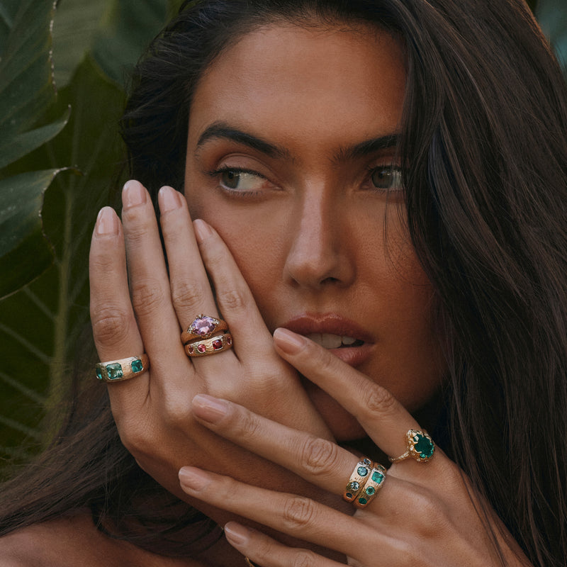 Queen 2.0 Rubellite Ring by Logan Hollowell Jewelry