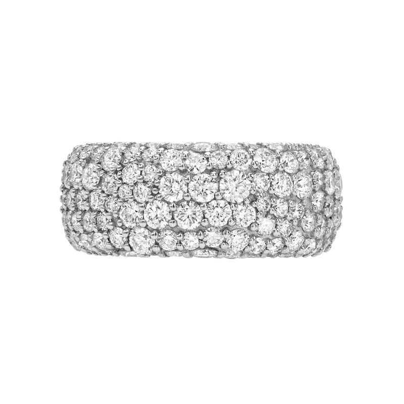 The Pavé Diamond Aura Sleeve 2.0 (Showroom Sample) Lab-Created White Gold 4 by Logan Hollowell Jewelry