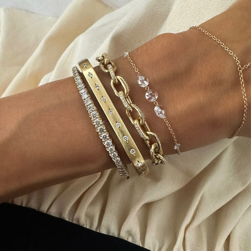 12 Wishes Diamond Bracelet by Logan Hollowell Jewelry