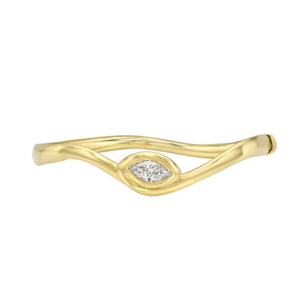 Enigma Eye Diamond Bracelet Yellow Gold by Logan Hollowell Jewelry