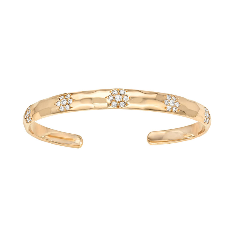 Sevenfold Cuff Bracelet Rose Gold 6.5" by Logan Hollowell Jewelry