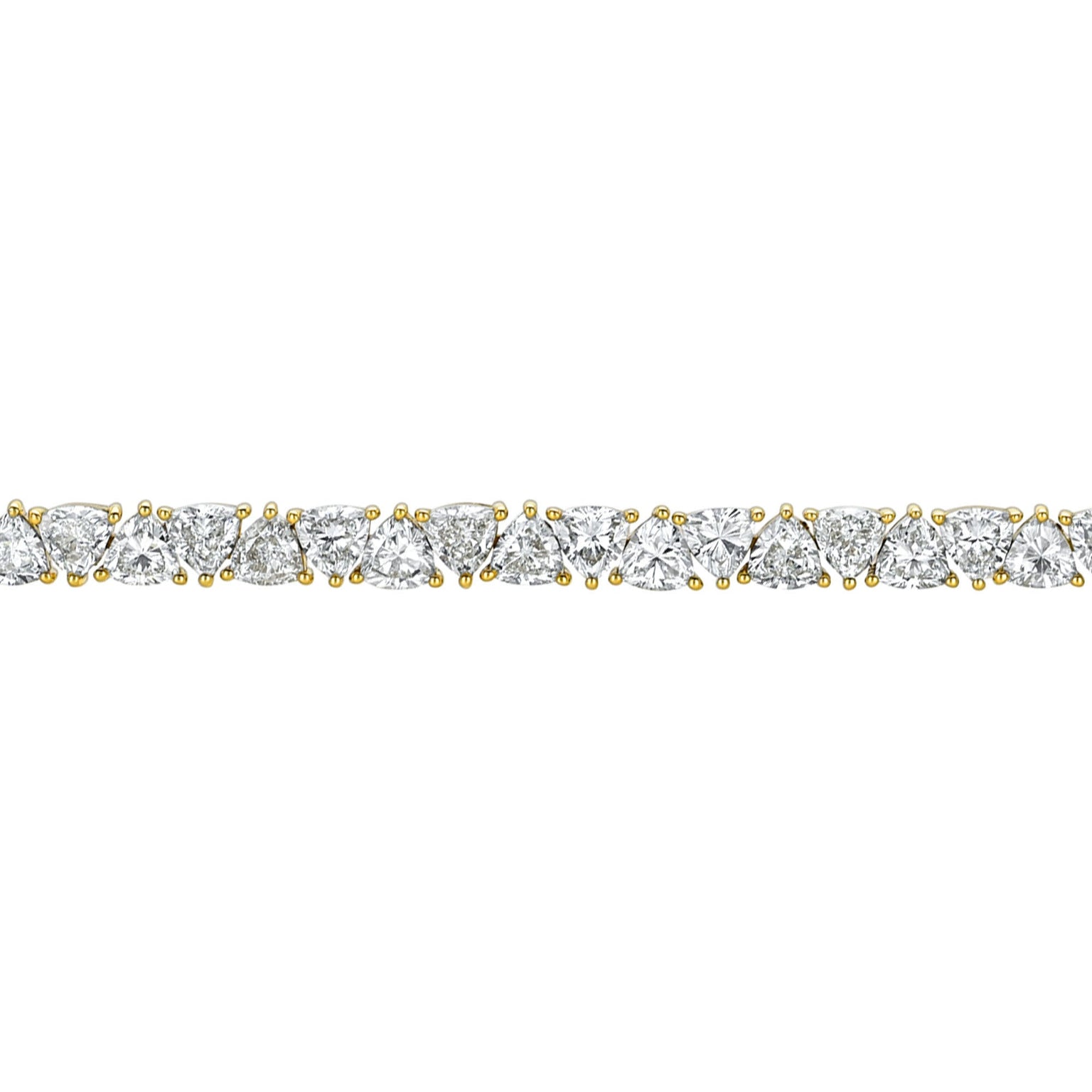 Trillion Diamond Tennis Bracelet by Logan Hollowell Jewelry