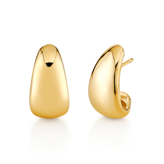 Medium Tusk Earrings Yellow Gold   by Logan Hollowell Jewelry