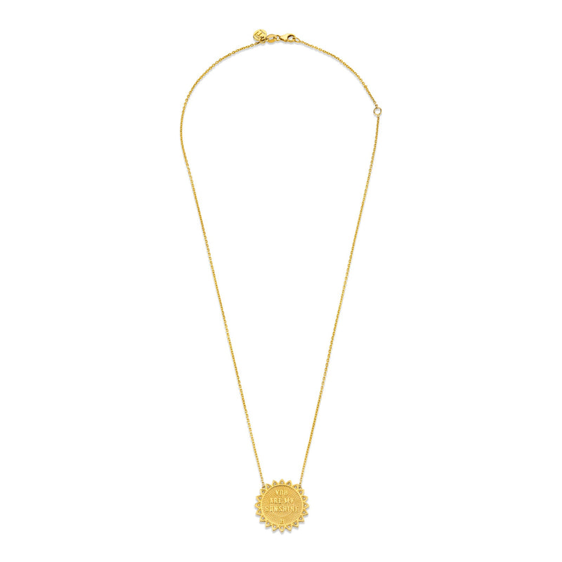 Custom Initials Medium "You Are My Sunshine" Necklace (L + H) by Logan Hollowell Jewelry