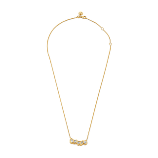 Harmony River Diamond Necklace Yellow Gold 14-16" Lab-Created by Logan Hollowell Jewelry