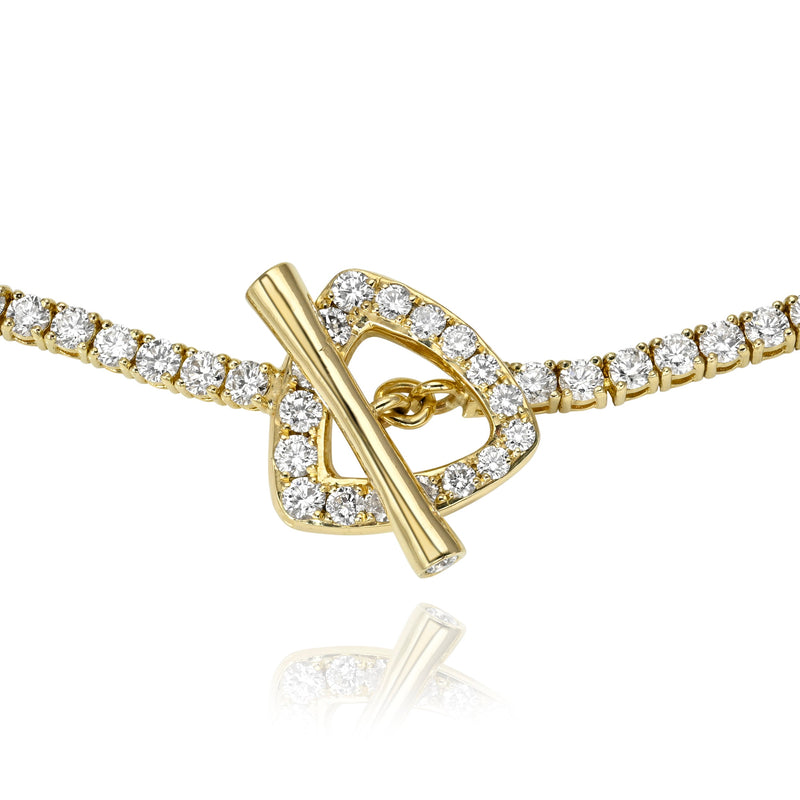 Tennis Pavé Trillion Toggle Choker | Ready to Ship by Logan Hollowell Jewelry