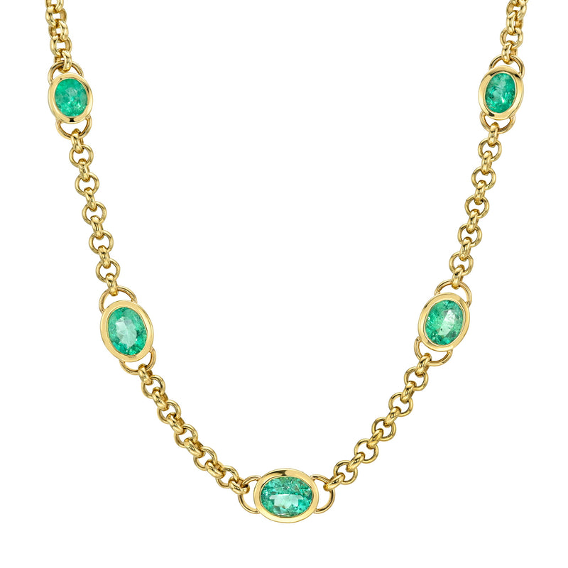 Emerald Empress Necklace by Logan Hollowell Jewelry