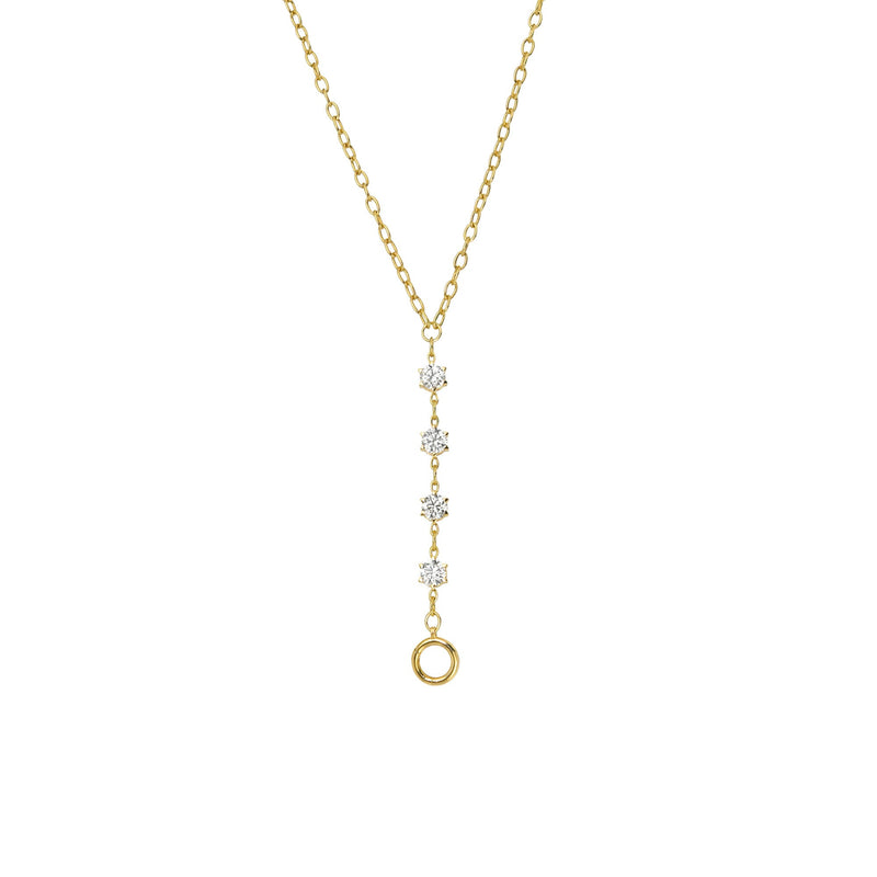 Solar Flare Lariat Yellow Gold by Logan Hollowell Jewelry