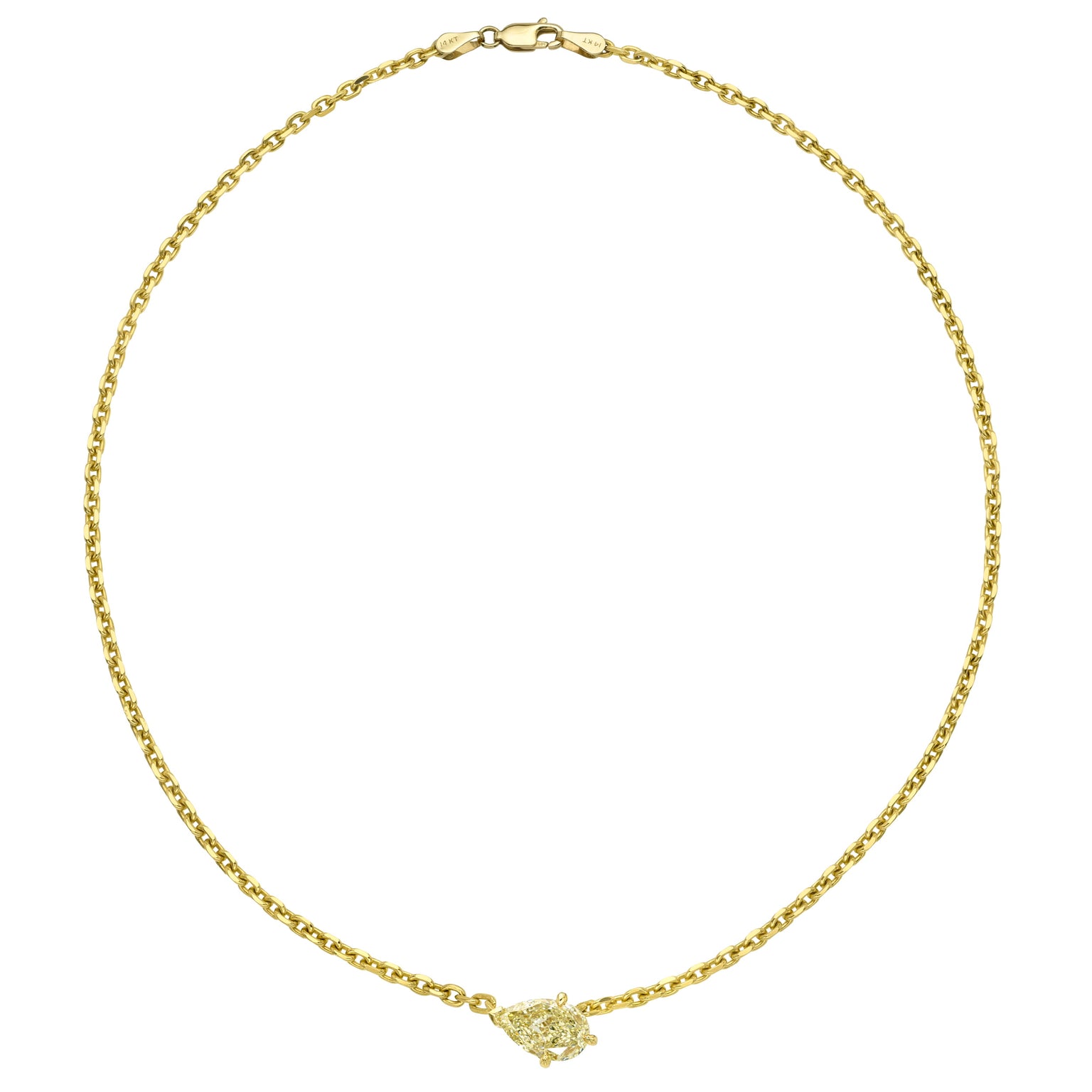 Floating Desert Diamond Necklace by Logan Hollowell Jewelry