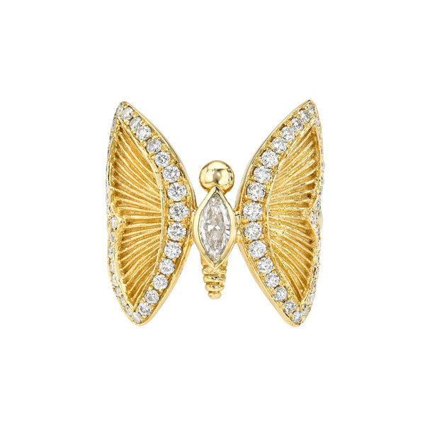 Metamorphosis Ring Yellow Gold 3 by Logan Hollowell Jewelry