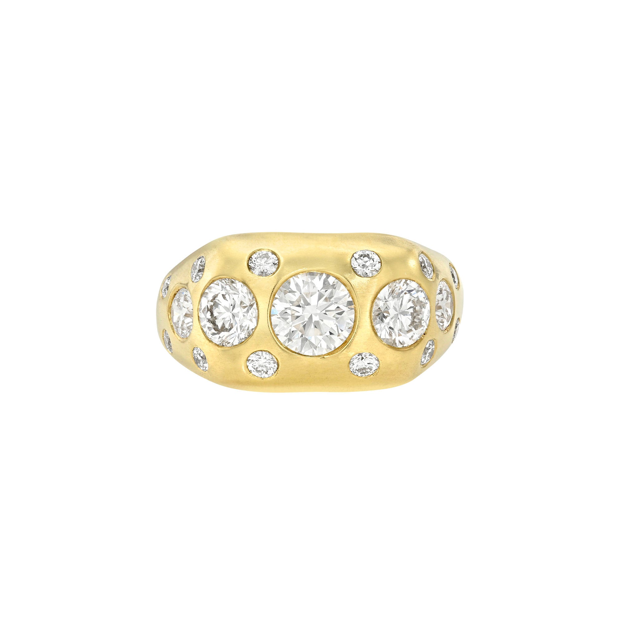 Enigma Oracle Set Diamond Signet Ring | Ready to Ship (WIP) Yellow Gold 5 by Logan Hollowell Jewelry
