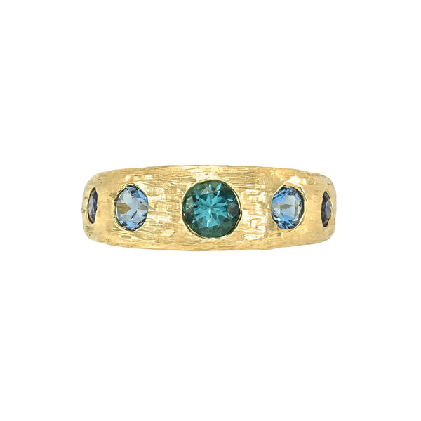 Queen Marine Band Yellow Gold 3 by Logan Hollowell Jewelry