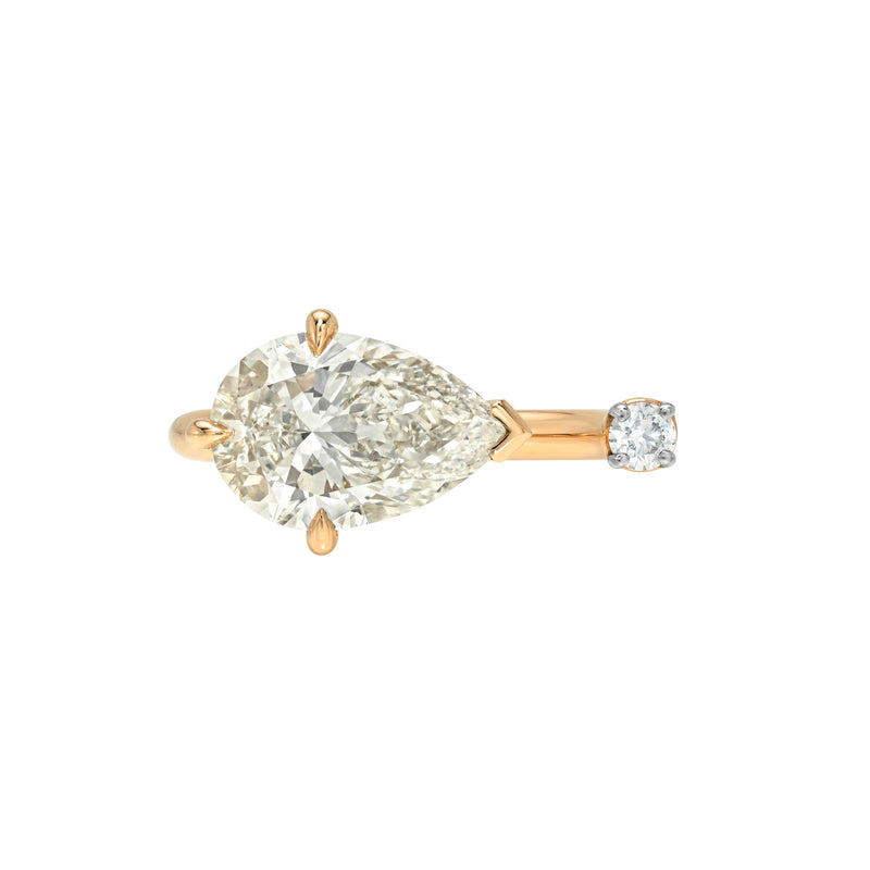 Air Diamond Nexus Ring Rose Gold 3 by Logan Hollowell Jewelry