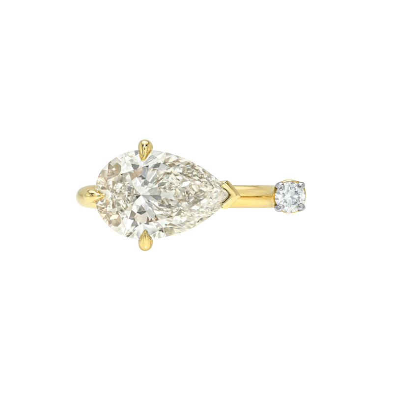 Air Diamond Nexus Ring Yellow Gold 3 by Logan Hollowell Jewelry