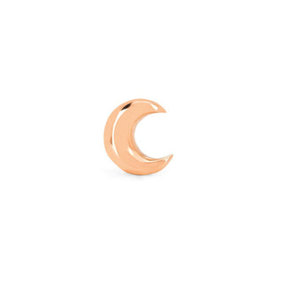 Crescent Gold Stud | Ready to Ship Rose Gold Single  by Logan Hollowell Jewelry