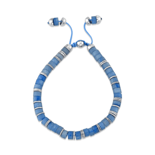 Alpha Bracelet Blue Aventurine    by Logan Hollowell Jewelry