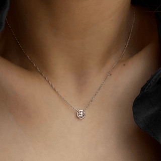 Eau de Rose Cut Diamond Solitaire Necklace | Ready to Ship