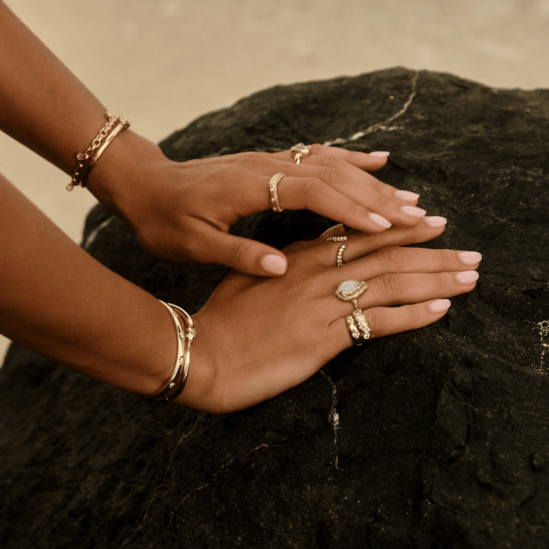 Harmony River Diamond Ring by Logan Hollowell Jewelry