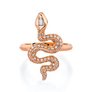 Pavé Diamond Kundalini Ring Rose Gold 2  by Logan Hollowell Jewelry