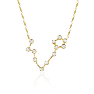 Pisces Constellation Necklace | Ready to Ship Yellow Gold   by Logan Hollowell Jewelry