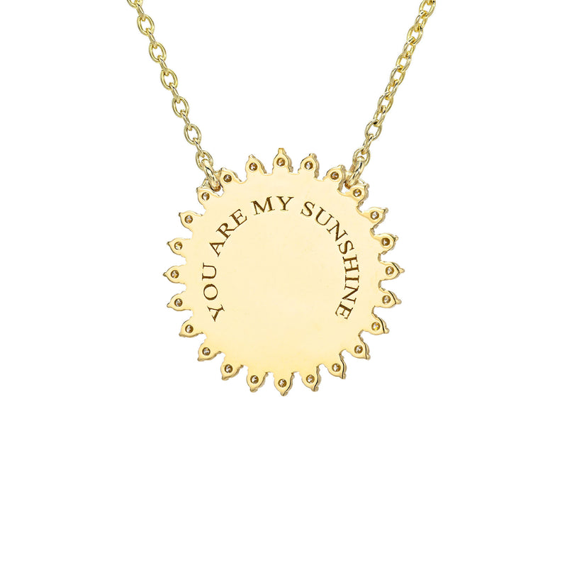 "You Are My Sunshine" Diamond Necklace by Logan Hollowell Jewelry