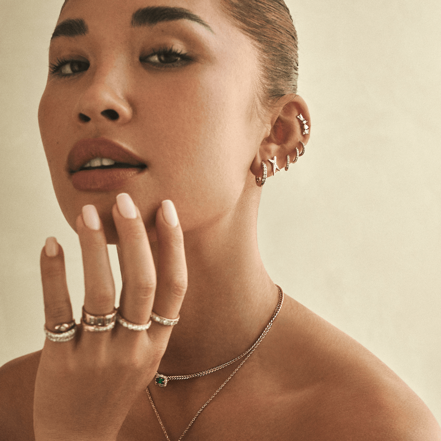 Graduated French Pave Diamond Hoops | Ready to Ship by Logan Hollowell Jewelry