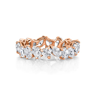 Fortuna Diamond Ring Rose Gold 3 Lab-Created by Logan Hollowell Jewelry
