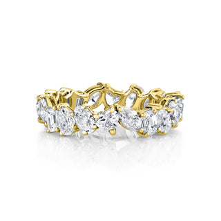 Fortuna Diamond Ring Yellow Gold 3 Lab-Created by Logan Hollowell Jewelry