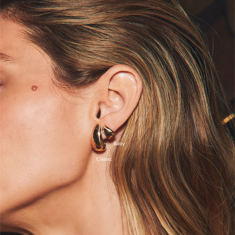 14K Large Tusk Earrings by Logan Hollowell Jewelry