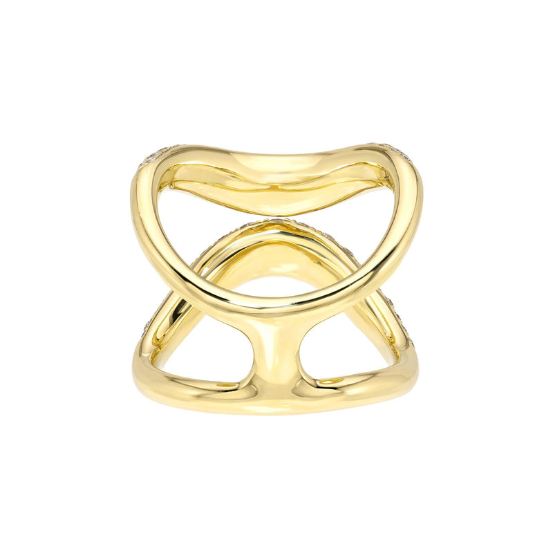 Enigma Axis Pavé Diamond Ring by Logan Hollowell Jewelry