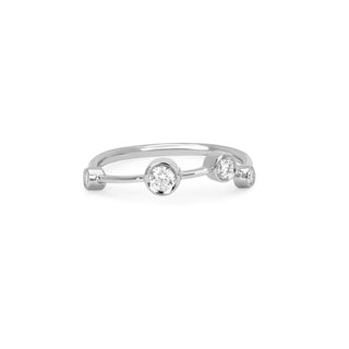 Aries Constellation Ring White Gold 4  by Logan Hollowell Jewelry